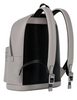 Michael Michael Kors Cooper Medium Logo Debossed Dome Backpack Pearl Grey