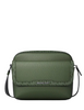 Michael Michael Kors Cooper Medium Pebbled Leather and Signature Logo Camera Crossbody Bag Moss