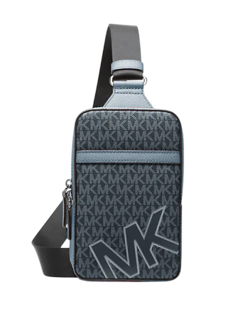 Michael Michael Kors Cooper Medium Signature Logo Sling Pack Cornflower
