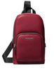 Michael Michael Kors Cooper Pebbled Leather Sling Pack Cherry