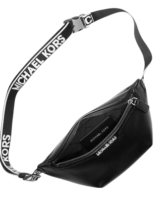 Michael Michael Kors Cooper Small Leather Sling Pack Black