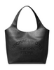 Michael Michael Kors Cooper Small Logo Embossed Tote Bag Black