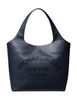 Michael Michael Kors Cooper Small Logo Embossed Tote Bag Navy