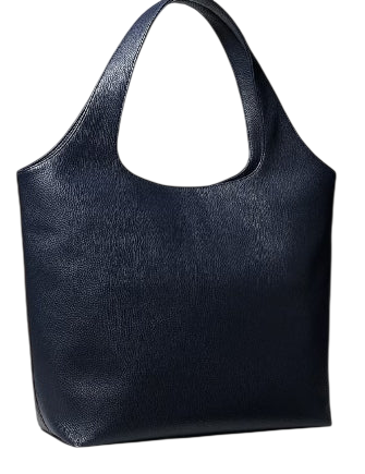 Michael Michael Kors Cooper Small Logo Embossed Tote Bag Navy