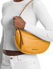 Michael Michael Kors Dover Medium Pebbled Leather Crossbody Bag Golden Rod