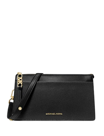 Michael Michael Kors Empire Large Leather Convertible Crossbody Bag Black