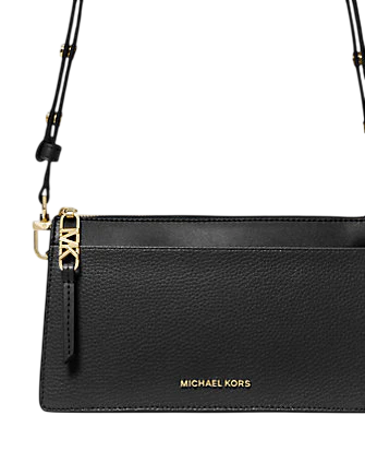 Michael Michael Kors Empire Large Leather Convertible Crossbody Bag Black