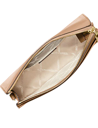 Michael Michael Kors Empire Large Leather Convertible Crossbody Bag Husk