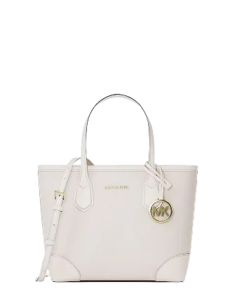 Michael Michael Kors Eva Extra-Small Leather Convertible Tote Bag Light Cream