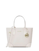 Michael Michael Kors Eva Extra-Small Leather Convertible Tote Bag Light Cream