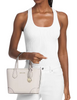 Michael Michael Kors Eva Extra-Small Leather Convertible Tote Bag Light Cream