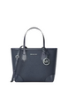 Michael Michael Kors Eva Extra-Small Leather Convertible Tote Bag Navy