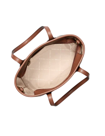 Michael Michael Kors Eva Extra-Small Printed Signature Logo Convertible Tote Bag Brown