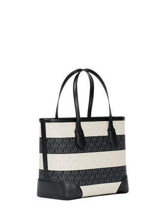 Michael Michael Kors Eva Extra-Small Signature Logo Convertible Crossbody Bag Black White