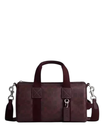 Michael Michael Kors Explorer Duffle Bag 28 In Signature Canvas Black Currant