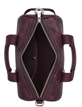 Michael Michael Kors Explorer Duffle Bag 28 In Signature Canvas Black Currant