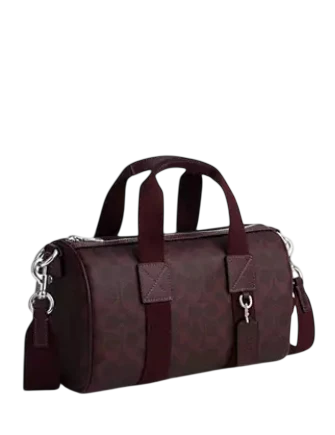 Michael Michael Kors Explorer Duffle Bag 28 In Signature Canvas Black Currant