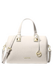 Michael Michael Kors Grayson Medium Pebbled Leather Duffel Bag Light Cream