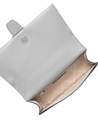 Michael Michael Kors Greenwich Medium Color-Block and Signature Logo Satchel Optic White