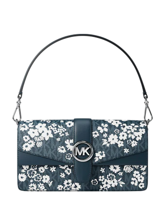 Michael Michael Kors Greenwich Medium Printed Signature Logo Convertible Shoulder Bag