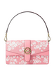 Michael Michael Kors Greenwich Medium Printed Signature Logo Convertible Shoulder Bag Carnation