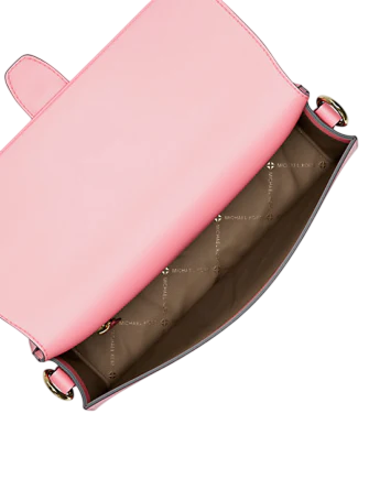 Michael Michael Kors Greenwich Medium Printed Signature Logo Convertible Shoulder Bag Carnation