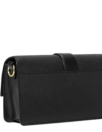 Michael Michael Kors Greenwich Medium Saffiano Leather Shoulder Bag Black