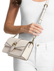 Michael Michael Kors Greenwich Medium Saffiano Leather Shoulder Bag Light Cream