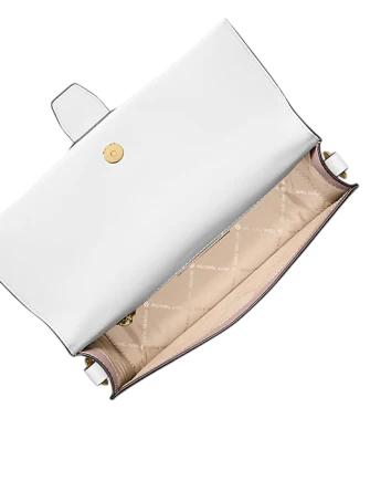 Michael Michael Kors Greenwich Medium Signature Logo Convertible Crossbody Bag Powder Blush