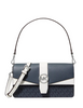 Michael Michael Kors Greenwich Medium Signature Logo Convertible Shoulder Bag Admiral 