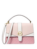 Michael Michael Kors Greenwich Medium Signature Logo Satchel Powder Blush