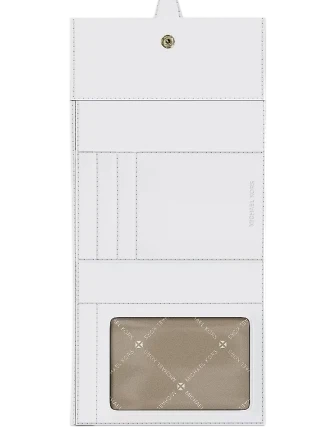 Michael Michael Kors Greenwich Medium Signature Logo Trifold Wallet Powder Blush 