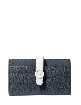 Michael Michael Kors Greenwich Medium Signature Logo Wallet Admiral