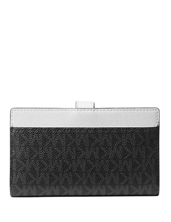 Michael Michael Kors Greenwich Medium Signature Logo Wallet Black