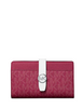 Michael Michael Kors Greenwich Medium Signature Logo Wallet Dark Raspberry