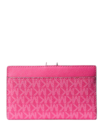 Michael Michael Kors Greenwich Medium Signature Logo Wallet Dragonfruit