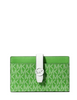Michael Michael Kors Greenwich Medium Signature Logo Wallet Jungle Green
