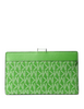Michael Michael Kors Greenwich Medium Signature Logo Wallet Jungle Green