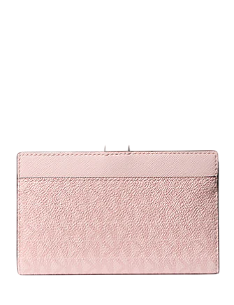 Michael Michael Kors Greenwich Medium Signature Logo Wallet Powder Blush