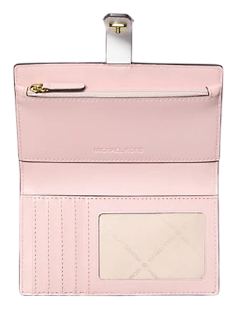 Michael Michael Kors Greenwich Medium Signature Logo Wallet Powder Blush
