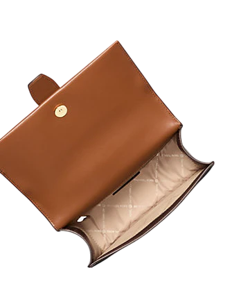 Michael Michael Kors Greenwich Small Color-Block Signature Logo Crossbody Bag Brown