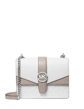 Michael Michael Kors Greenwich Small Color-Block Signature Logo Crossbody Bag