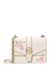 Michael Michael Kors Greenwich Small Embellished Crossbody Bag Light Cream