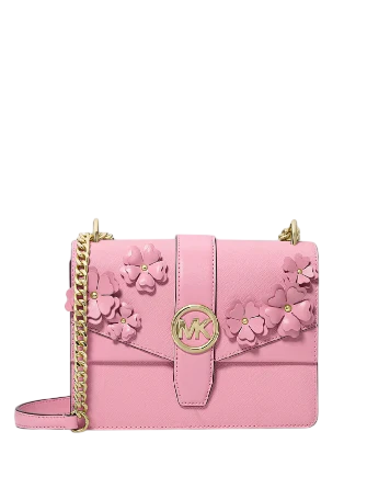 Michael Michael Kors Greenwich Small Floral Embellished Crossbody Bag Carnation