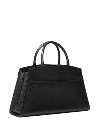 Michael Michael Kors Greta Medium Leather Satchel Black