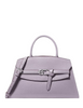 Michael Michael Kors Greta Medium Leather Satchel Lilac 