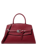 Michael Michael Kors Greta Medium Leather Satchel Maroon