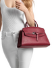 Michael Michael Kors Greta Medium Leather Satchel Maroon