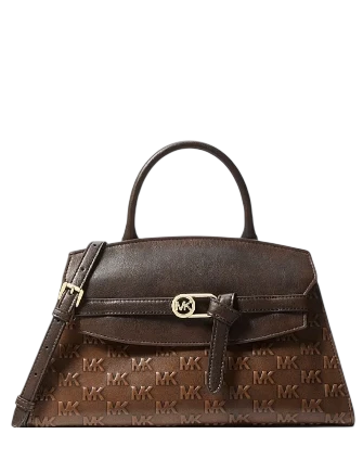 Michael Michael Kors Greta Medium Logo Embossed Satchel