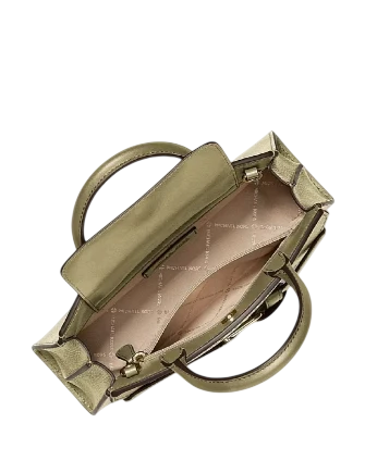 Michael Michael Kors Greta Small Leather Convertible Crossbody Bag Oregano
